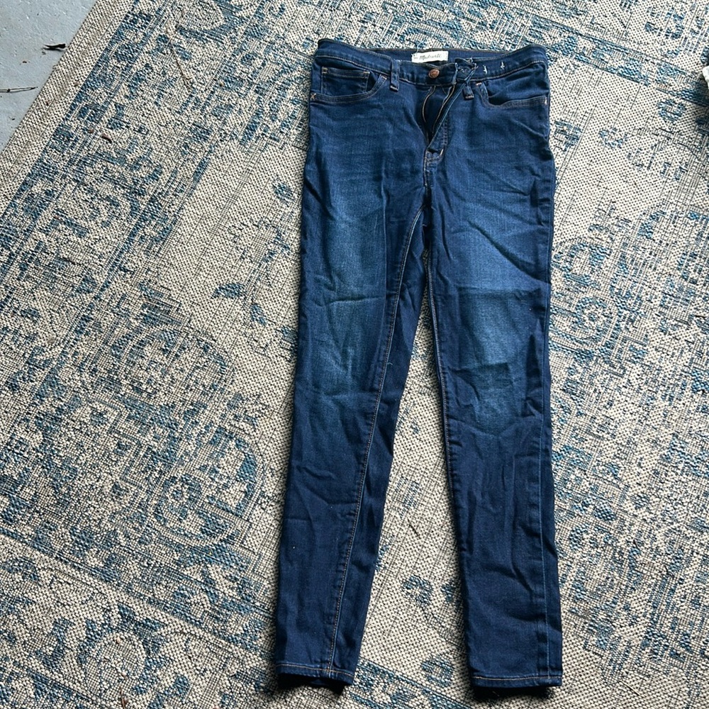Madewell Dark Blue 9’’ Mid Rise Skinny Sz 29